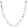 image:imagePAVOI Waterproof Chain Necklace for Women  14K Gold Plated Flat Curb Herringbone Snake Rope Figaro Cuban Link amp Paperclip Necklace  Trendy Stainless Steel Chain Fashion JewelryWhite Gold