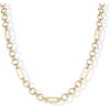 image:imagePAVOI Waterproof Chain Necklace for Women  14K Gold Plated Flat Curb Herringbone Snake Rope Figaro Cuban Link amp Paperclip Necklace  Trendy Stainless Steel Chain Fashion JewelryYellow Gold