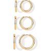 image:imagePAVOI Waterproof Hoop Earrings Set for Women  Stainless Steel MultiPack with Cubic Zirconia  Small amp Chunky Huggie Thin Hoops Cascade Graduated Styles  Trendy Fashion Piercing JewelryYellow Gold