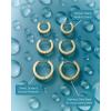 image:imagePAVOI Waterproof Hoop Earrings Set for Women  Stainless Steel MultiPack with Cubic Zirconia  Small amp Chunky Huggie Thin Hoops Cascade Graduated Styles  Trendy Fashion Piercing JewelryWhite Gold