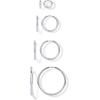 image:imagePAVOI Waterproof Hoop Earrings Set for Women  Stainless Steel MultiPack with Cubic Zirconia  Small amp Chunky Huggie Thin Hoops Cascade Graduated Styles  Trendy Fashion Piercing JewelryWhite Gold