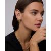 image:imagePAVOI Waterproof Hoop Earrings Set for Women  Stainless Steel MultiPack with Cubic Zirconia  Small amp Chunky Huggie Thin Hoops Cascade Graduated Styles  Trendy Fashion Piercing JewelryYellow Gold