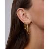 image:imagePAVOI Waterproof Hoop Earrings Set for Women  Stainless Steel MultiPack with Cubic Zirconia  Small amp Chunky Huggie Thin Hoops Cascade Graduated Styles  Trendy Fashion Piercing JewelryWhite Gold