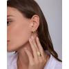 image:imagePAVOI Waterproof Hoop Earrings Set for Women  Stainless Steel MultiPack with Cubic Zirconia  Small amp Chunky Huggie Thin Hoops Cascade Graduated Styles  Trendy Fashion Piercing JewelryWhite Gold