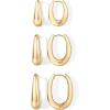 image:imagePAVOI Waterproof Hoop Earrings Set for Women  Stainless Steel MultiPack with Cubic Zirconia  Small amp Chunky Huggie Thin Hoops Cascade Graduated Styles  Trendy Fashion Piercing JewelryYellow Gold