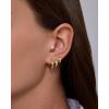 image:imagePAVOI Waterproof Hoop Earrings Set for Women  Stainless Steel MultiPack with Cubic Zirconia  Small amp Chunky Huggie Thin Hoops Cascade Graduated Styles  Trendy Fashion Piercing JewelryYellow Gold