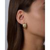 image:imagePAVOI Waterproof Hoop Earrings for Women  14K Gold Plated Chunky Dome Square Twisted Huggie Hoops  Stainless Steel Gold Earrings Bold JewelryWhite Gold