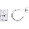 image:imagePAVOI Waterproof Hoop Earrings for Women  14K Gold Plated Chunky Dome Square Twisted Huggie Hoops  Stainless Steel Gold Earrings Bold JewelryWhite Gold