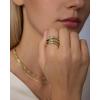 image:imagePAVOI Waterproof Open Wrap Ring for Women  14K Gold Plated Snake Gold Band with Cubic Zirconia  Double Open Wrap Around Rings  Stainless Steel Trendy Summer JewelryYellow Gold