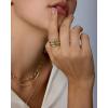 image:imagePAVOI Waterproof Open Wrap Ring for Women  14K Gold Plated Snake Gold Band with Cubic Zirconia  Double Open Wrap Around Rings  Stainless Steel Trendy Summer JewelryYellow Gold