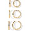 image:imagePAVOI Waterproof Hoop Earrings Set for Women  Stainless Steel MultiPack with Cubic Zirconia  Small amp Chunky Huggie Thin Hoops Cascade Graduated Styles  Trendy Fashion Piercing JewelryYellow Gold