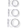 image:imagePAVOI Waterproof Hoop Earrings Set for Women  Stainless Steel MultiPack with Cubic Zirconia  Small amp Chunky Huggie Thin Hoops Cascade Graduated Styles  Trendy Fashion Piercing JewelryWhite Gold