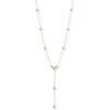 image:imagePAVOI Waterproof Lariat Long Necklaces for Women 14K Gold Plated Y Chain Lariat Necklace with Cubic Zirconia  Stainless Steel Drop Chain Trendy JewelryYellow Gold