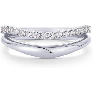 image:imagePAVOI 14K Gold Plated Wavy Split Ring  Wave Gold Stackable Rings for Women with Cubic Zirconia  Dainty Wedding Band  Trendy Bridal Fashion JewelryWhite Gold