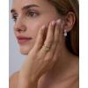 image:imagePAVOI 14K Gold Plated Stackable Rings for Women  Dainty Stackable Gold Ring Set of Three with Cubic Zirconia MultiBands  Trendy Fashion JewelryYellow Gold