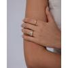 image:imagePAVOI 14K Gold Plated Stackable Rings for Women  Dainty Stackable Gold Ring Set of Three with Cubic Zirconia MultiBands  Trendy Fashion JewelryYellow Gold