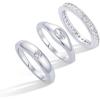 image:imagePAVOI 14K Gold Plated Stackable Rings for Women  Dainty Stackable Gold Ring Set of Three with Cubic Zirconia MultiBands  Trendy Fashion JewelryWhite Gold