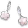 image:imagePAVOI 14K Gold Plated Clover Earrings for Women  Clover Stud Earrings Mother of Pearl amp Onyx Gemstone  Lucky Flower Design Huggie Hoop Trendy JewelryWhite Gold