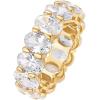 image:imagePAVOI 14K Gold Plated Eternity Ring for Women  Statement Eternity Band Rings with Oval Cubic Zirconia  Stackable Wedding Band  Love Engagement Trendy Bridal JewelryYellow Gold
