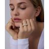 image:imagePAVOI 14K Gold Plated Eternity Ring for Women  Statement Eternity Band Rings with Oval Cubic Zirconia  Stackable Wedding Band  Love Engagement Trendy Bridal JewelryYellow Gold