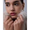 image:imagePAVOI 14K Gold Plated Eternity Ring for Women  Statement Eternity Band Rings with Round Cubic Zirconia  Stackable Wedding Band  Love Engagement Trendy Bridal JewelryYellow Gold
