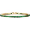 image:imagePAVOI 14K Gold Plated Colorful Tennis Bracelets for Women  Gold Tennis Bracelet with Colored Cubic Zirconia  Hypoallergenic Summer Color CZ Jewelry GiftYellow Gold