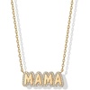 image:imagePAVOI 14K Gold Plated Mom Necklace for Women  Cubic Zirconia Mama Necklace Gold Jewelry Gifts for Mothers Day  Dainty Pendant New Mom JewelryMama Bubble