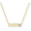 image:imagePAVOI 14K Gold Plated Mom Necklace for Women  Cubic Zirconia Mama Necklace Gold Jewelry Gifts for Mothers Day  Dainty Pendant New Mom JewelryMom