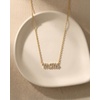 image:imagePAVOI 14K Gold Plated Mom Necklace for Women  Cubic Zirconia Mama Necklace Gold Jewelry Gifts for Mothers Day  Dainty Pendant New Mom JewelryMom Script