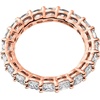image:imagePAVOI 14K Gold Plated Eternity Ring for Women  SquareCut Cubic Zirconia Rings  Stackable Love Wedding BandRose Gold