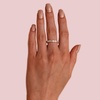 image:imagePAVOI 14K Gold Plated Eternity Ring for Women  SquareCut Cubic Zirconia Rings  Stackable Love Wedding BandWhite Gold