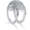 image:imagePAVOI 14K Gold Plated Pave Smart Ring Cover for Women  Statement BandWhite Gold
