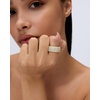 image:imagePAVOI 14K Gold Plated Pave Smart Ring Cover for Women  Statement BandWhite Gold
