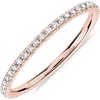 image:imagePAVOI Gold Plated Solid 925 Sterling Silver CZ Simulated Diamond Stackable Ring Eternity Bands for Women1Pack Rose Gold