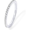 image:imagePAVOI Gold Plated Solid 925 Sterling Silver CZ Simulated Diamond Stackable Ring Eternity Bands for Women1Pack White Gold