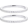 image:imagePAVOI Waterproof Wedding Band for Women 14K Gold Plated Eternity RingWhite Gold