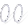 image:imagePAVOI Waterproof Wedding Band for Women 14K Gold Plated Eternity RingWhite Gold