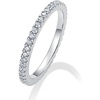 image:imagePAVOI Waterproof Wedding Band for Women 14K Gold Plated Eternity RingWhite Gold
